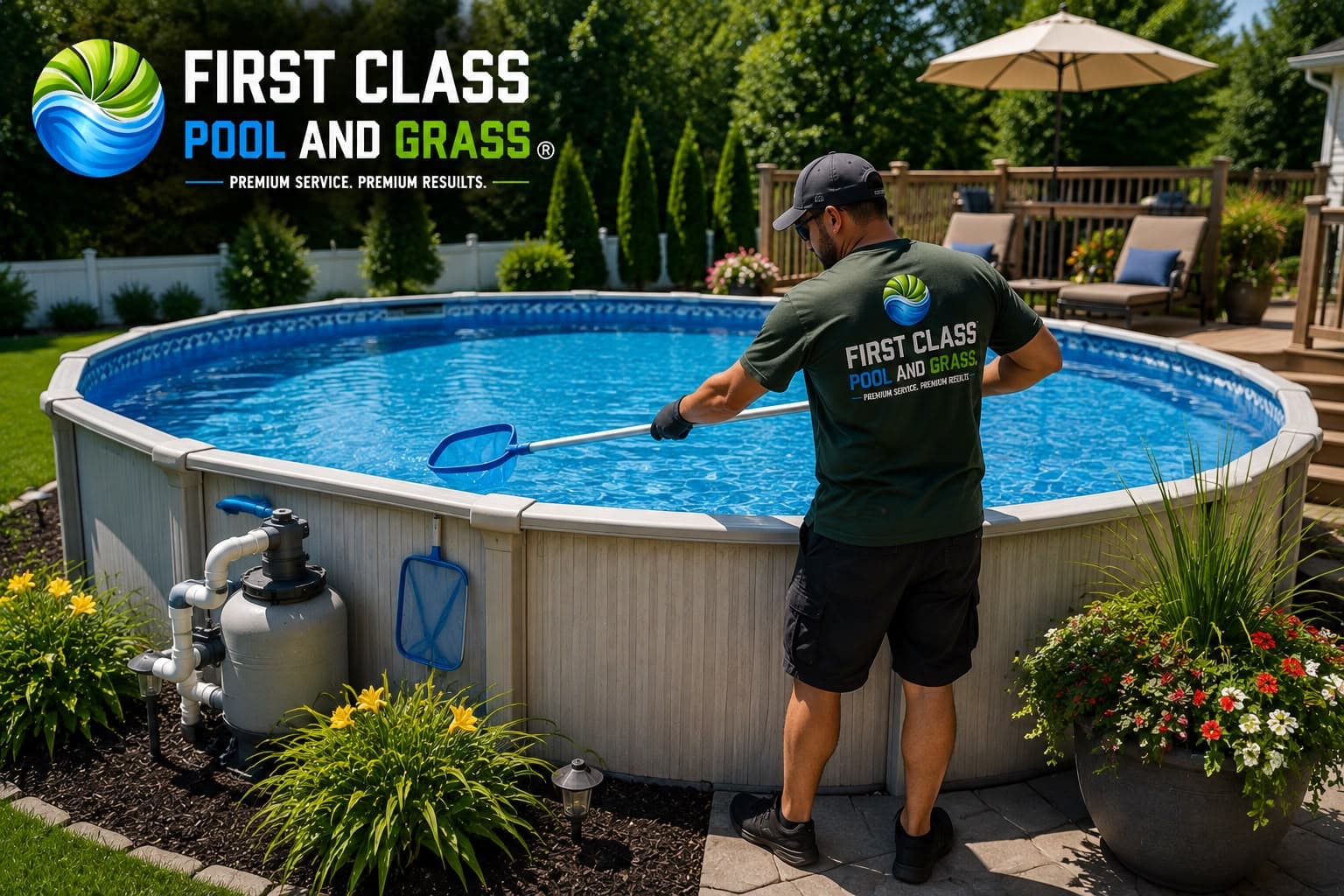 Pools crew at work